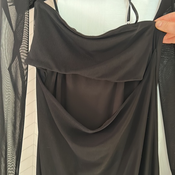 Cut out mesh black dress - Picture 3 of 6